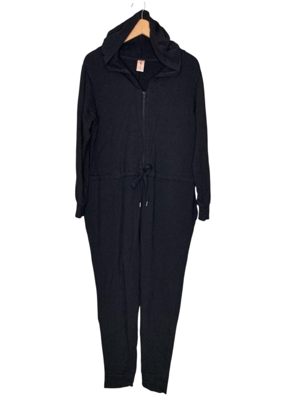 Women's Large Smash & Tess Romper Black Loungewear Knit Rayon Bamboo One Piece